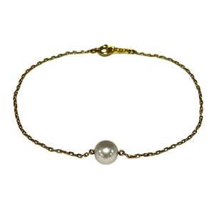 Mikimoto Bracelet 18K Yellow Gold Pearl
